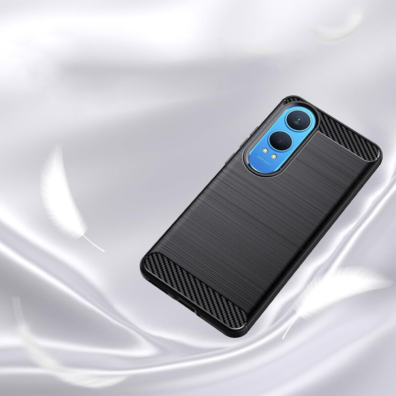 Husa OnePlus Nord CE4 Lite Techsuit Carbon Silicone, albastru