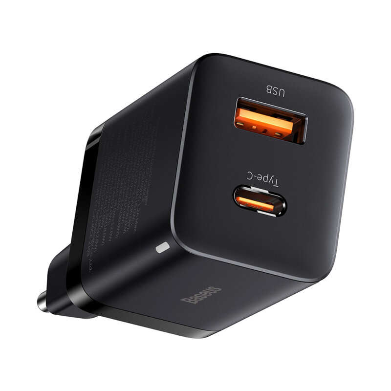 Incarcator Type C Fast Charge 30W Baseus Super Si Pro, negru