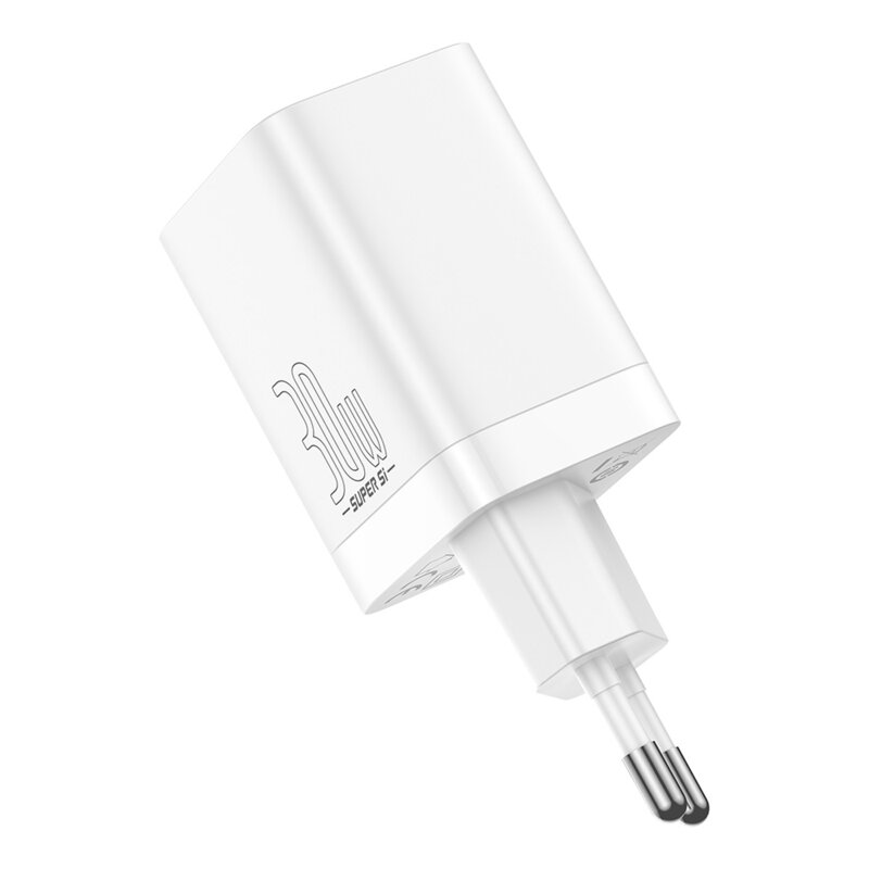Incarcator Type C Fast Charge 30W Baseus Super Si Pro, alb