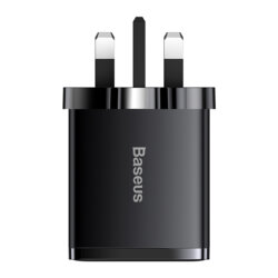 Incarcator priza UK Baseus Compact 30W, 3in1, negru, CCXJ030101