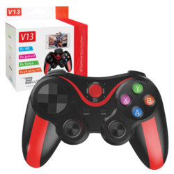 Gamepad Wireless Bluetooth 400mAh, Techsuit V13, rosu