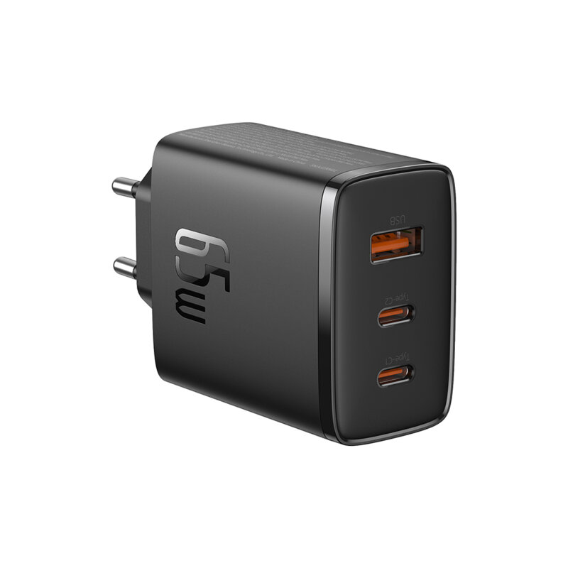 Incarcator priza Fast Charge Baseus Cube Pro, 65W, negru