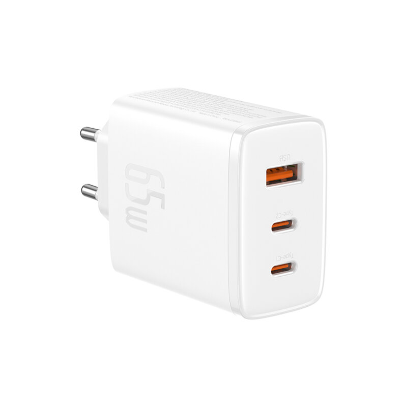 Incarcator priza Fast Charge Baseus Cube Pro, 65W, alb
