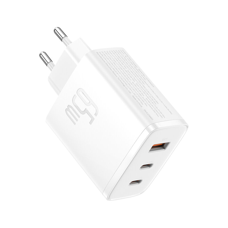 Incarcator priza Fast Charge Baseus Cube Pro, 65W, alb