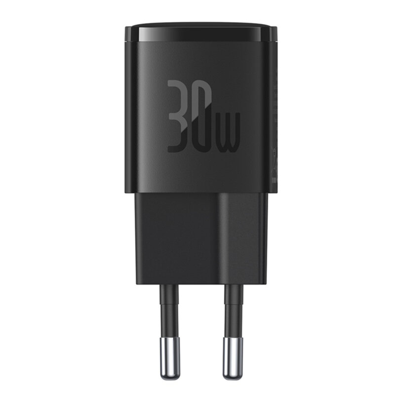 Incarcator priza tip C Fast Charge Baseus Cube Pro, 30W, negru
