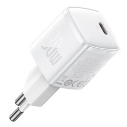 Incarcator priza tip C Fast Charge Baseus Cube Pro, 30W, alb