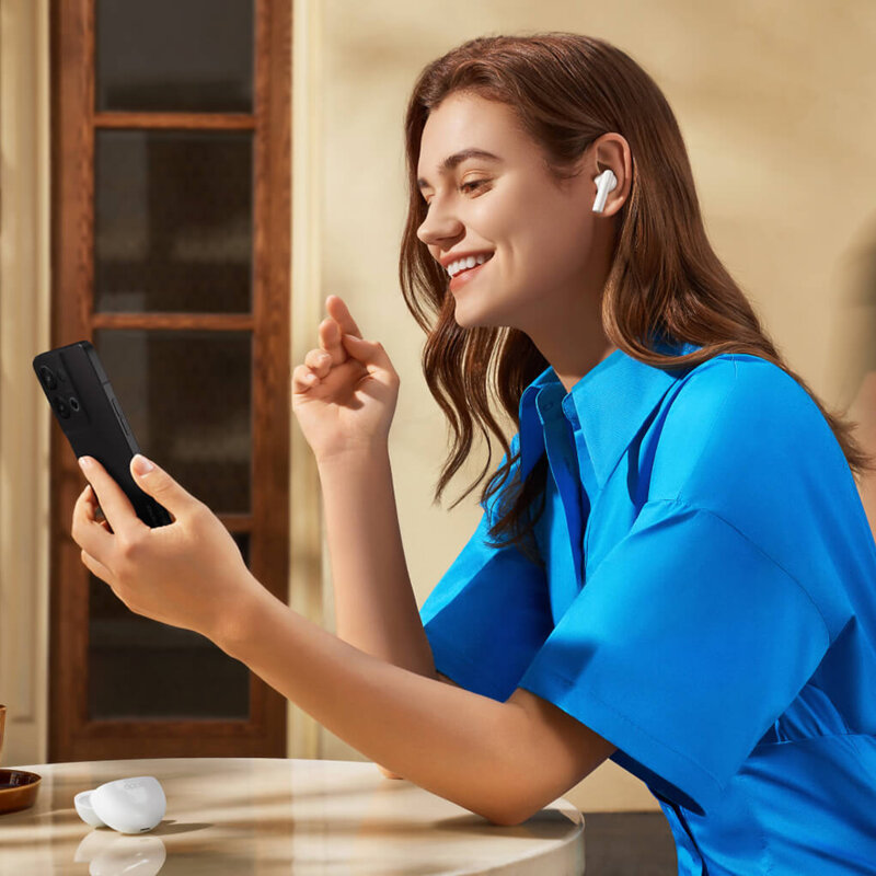 Casti Bluetooth wireess Noise Cancelling Oppo Enco Buds2, negru