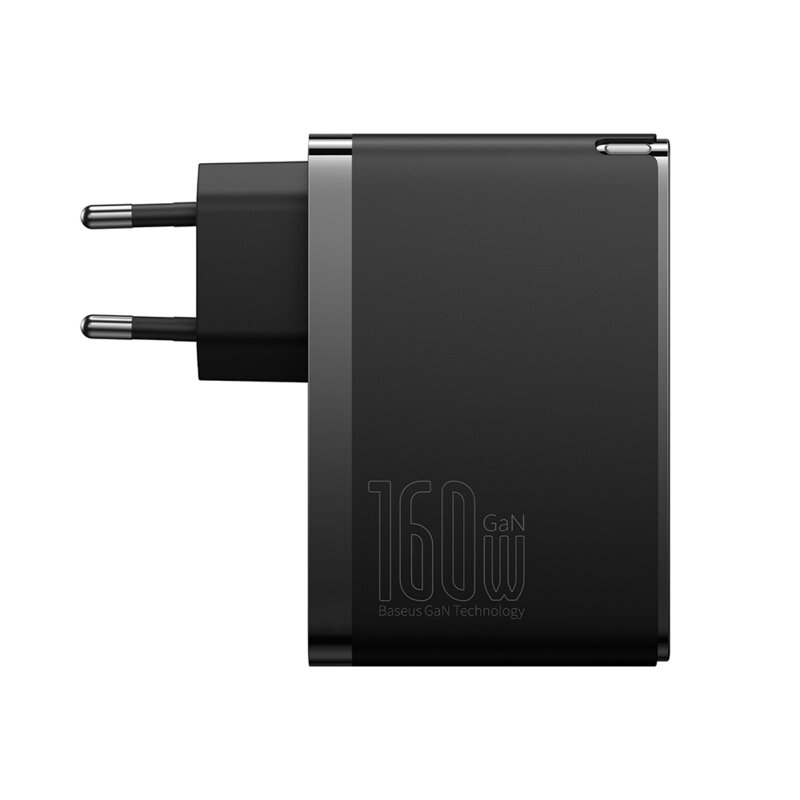 Incarcator priza tip C USB + cablu Type-C Baseus GaN5 Pro Digital, 160W, negru