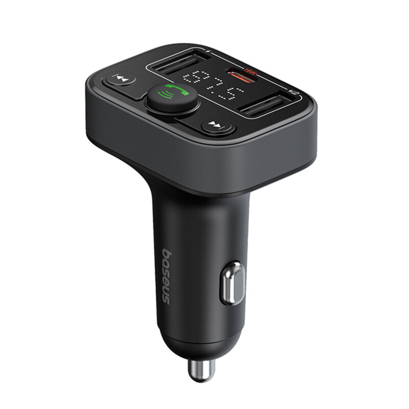 Modulator FM auto Bluetooth PD18W Baseus S-09 Lite, negru