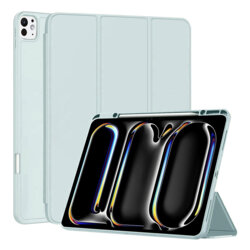 Husa iPad Pro 13 (2024) Techsuit Flex Trifold Pen, bleu