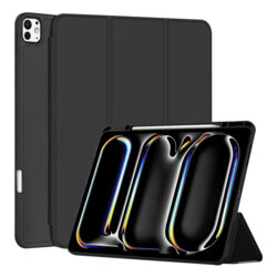 Husa iPad Pro 13 (2024) Techsuit Flex Trifold Pen, negru