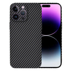 Husa iPhone 14 Pro Max Techsuit Carbonite FiberShell, negru