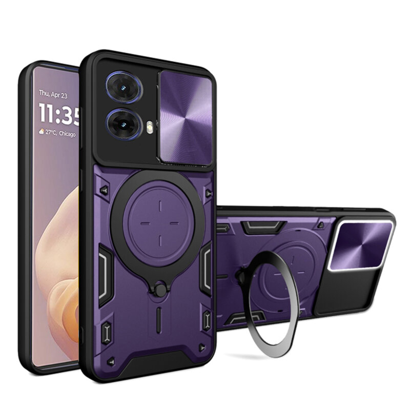 Husa Motorola Moto G85 Techsuit CamGuard Pro, mov