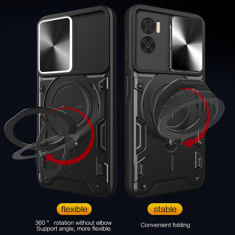 Husa Motorola Moto G85 Techsuit CamGuard Pro, albastru