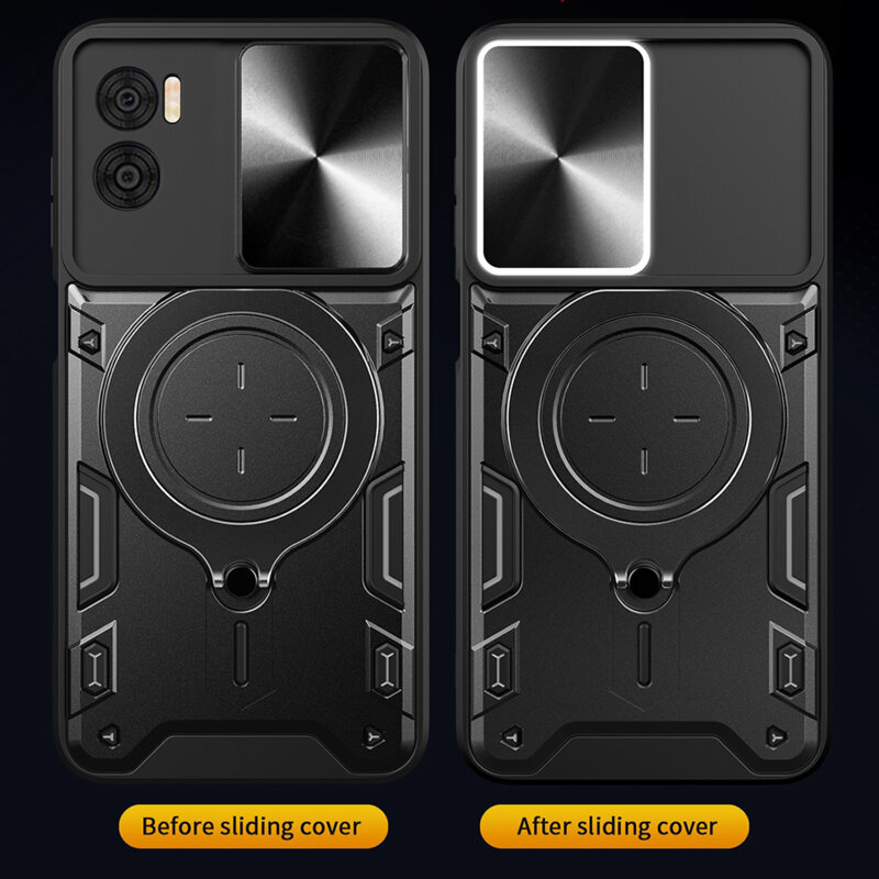 Husa Motorola Moto G85 Techsuit CamGuard Pro, albastru