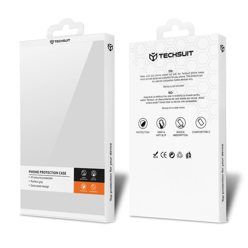 Husa iPhone 11 Pro Techsuit Carbonite FiberShell, rosu