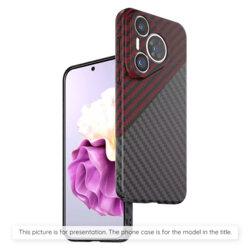 Husa OnePlus Nord 3 Techsuit Carbonite FiberShell, rosu inchis