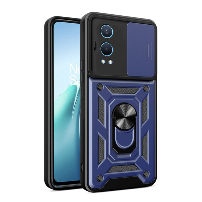 Husa OnePlus Nord CE4 Lite protectie camera Techsuit CamShield Series, albastru