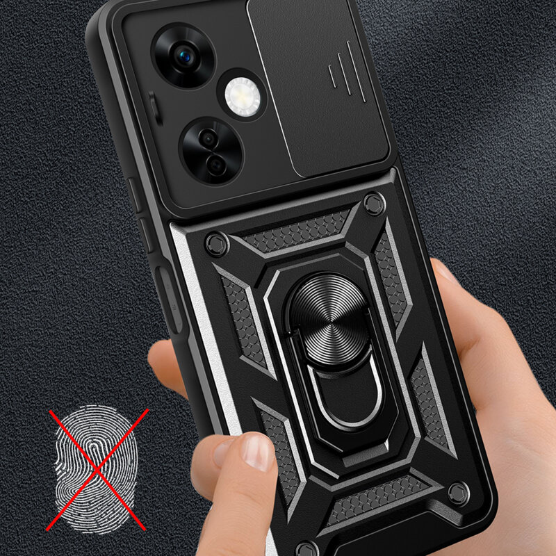 Husa OnePlus Nord CE4 Lite protectie camera Techsuit CamShield Series, albastru