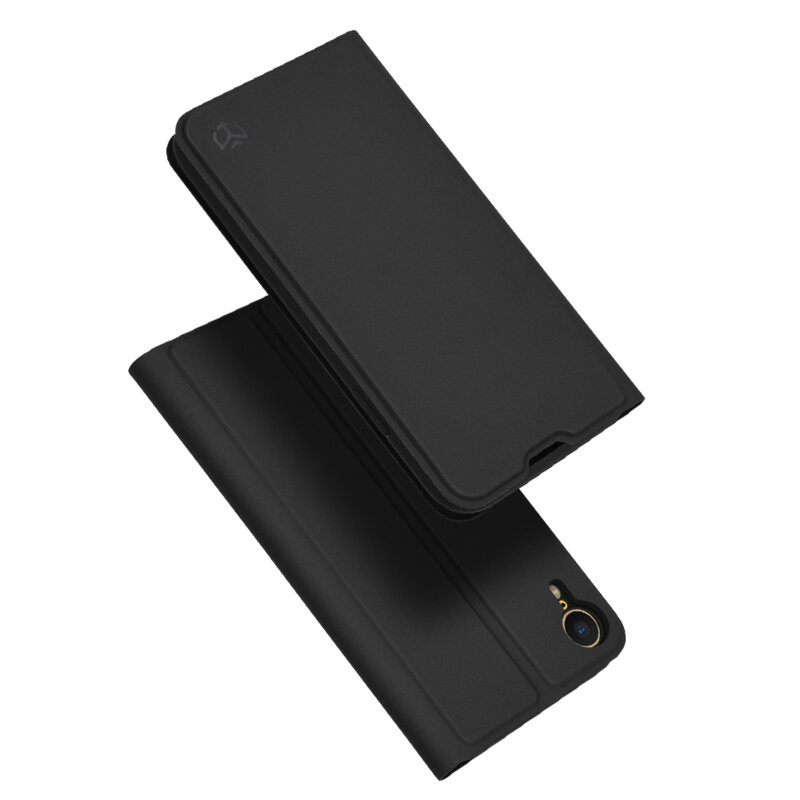 Husa iPhone XR Techsuit Magskin Book, negru