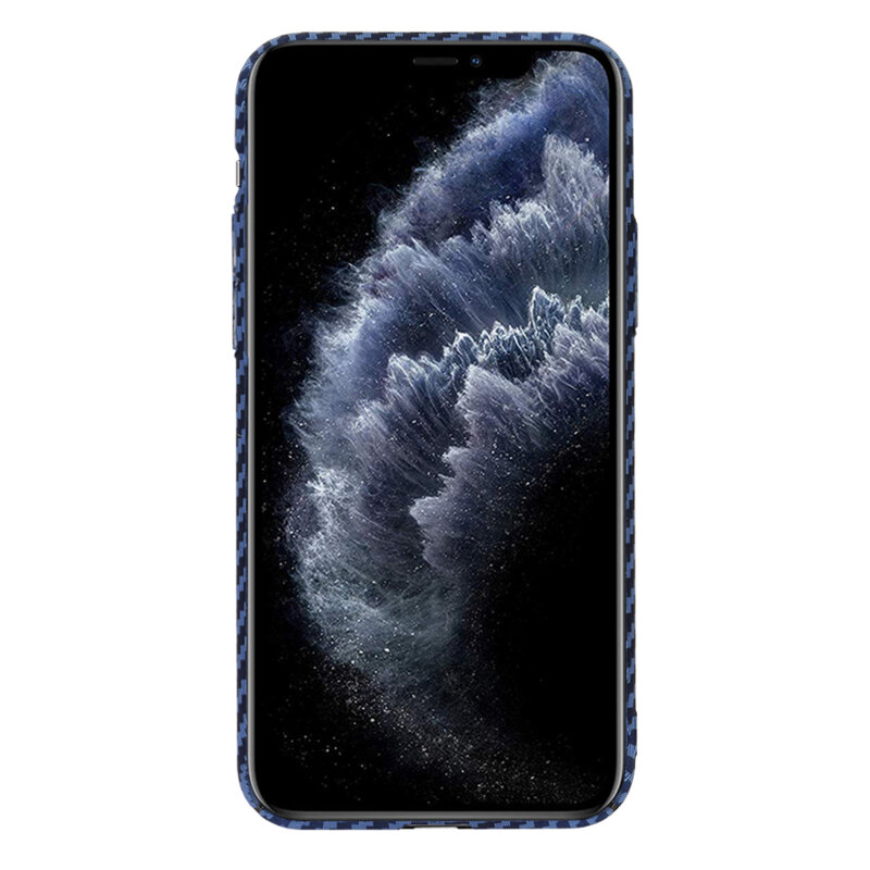 Husa iPhone 11 Pro Techsuit Carbonite FiberShell, cyan