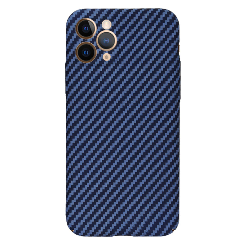 Husa iPhone 11 Pro Techsuit Carbonite FiberShell, cyan