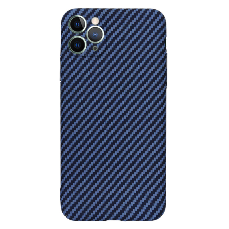 Husa iPhone 11 Pro Max Techsuit Carbonite FiberShell, cyan