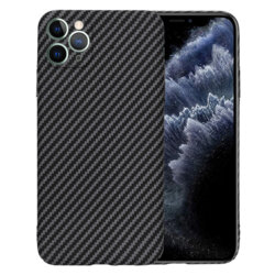 Husa iPhone 11 Pro Max Techsuit Carbonite FiberShell, negru