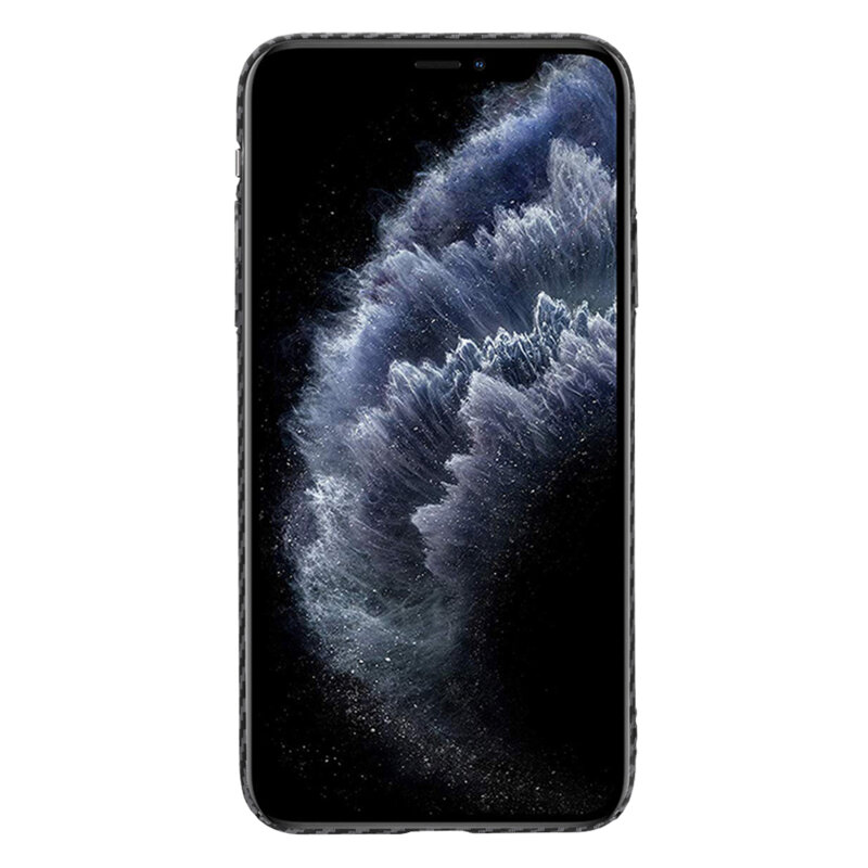 Husa iPhone 11 Pro Max Techsuit Carbonite FiberShell, negru