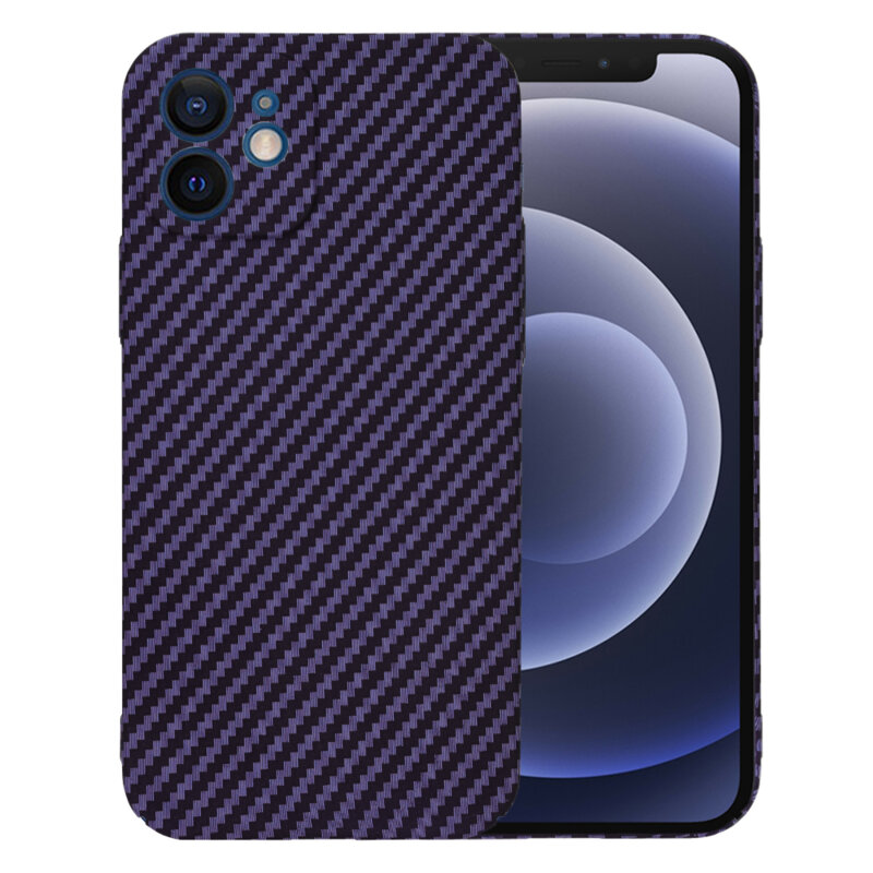 Husa iPhone 12 Techsuit Carbonite FiberShell, mov