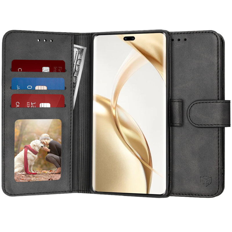 Husa 360 Honor 200 Pro Techsuit Diary Book, negru