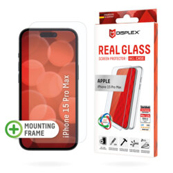 [Folie sticla + husa] premium iPhone 16 Pro Displex Real Glass, transparenta