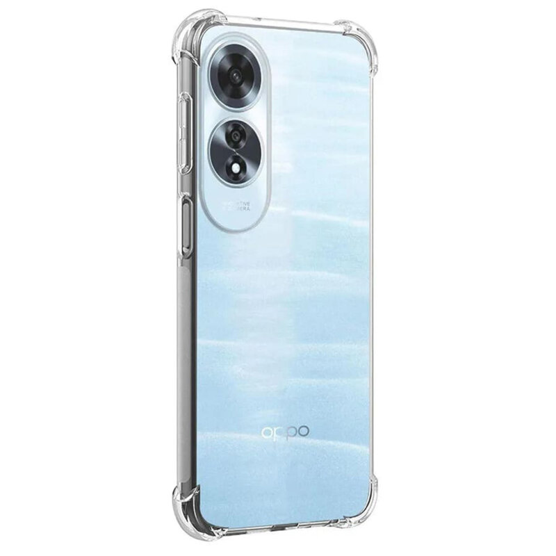 Husa Oppo A60 4G Techsuit Shockproof Clear Silicone, transparenta