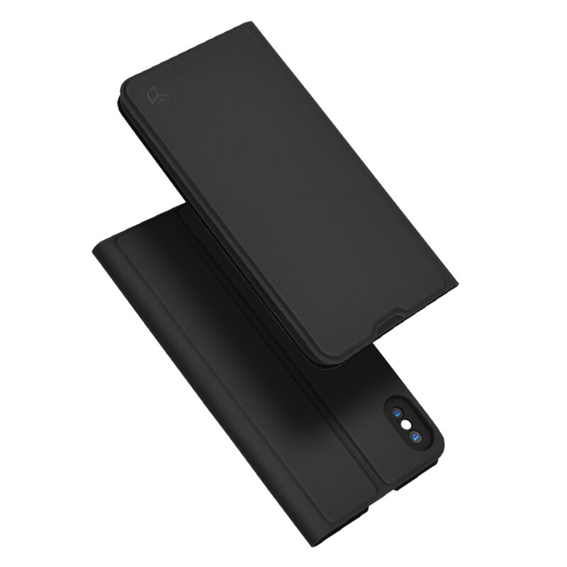 Husa iPhone XS Max Techsuit Magskin Book, negru