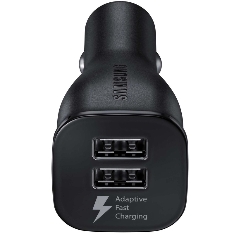 Incarcator Auto Original Samsung 2xUSB + Cablu de date Type-C - Negru EP-LN920CBEGWW