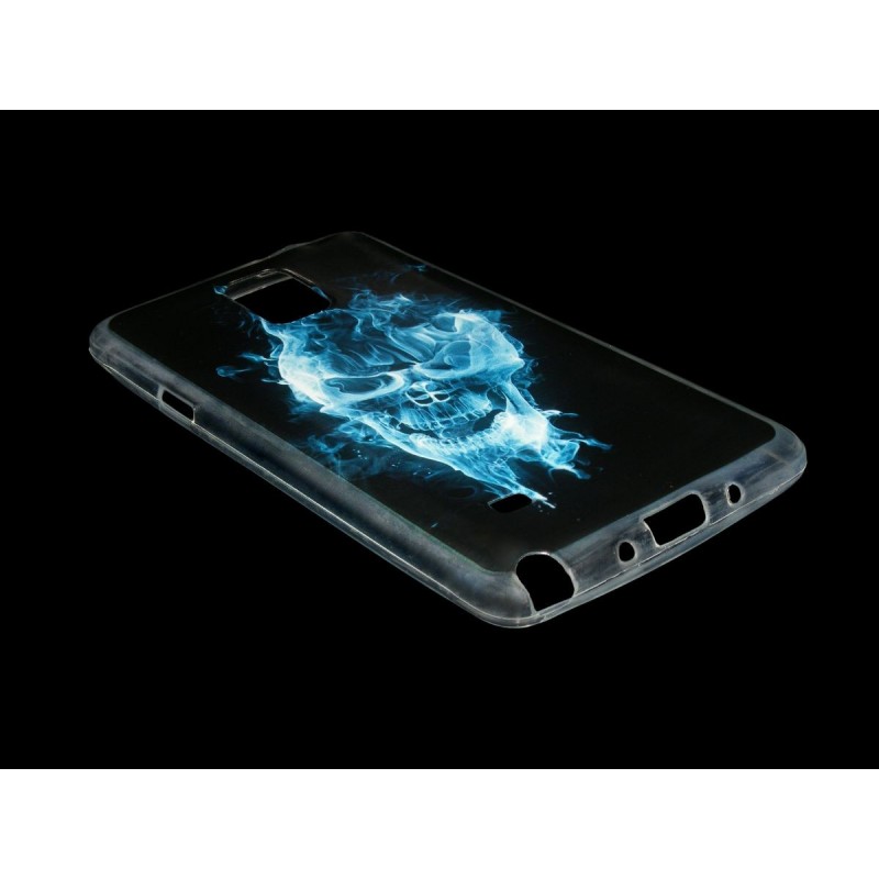 Husa Samsung Galaxy Note 4 N910 Silicon Gel TPU Frozen Skull