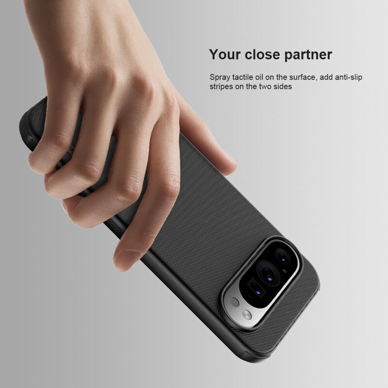 Husa Google Pixel 9 Pro XL Nillkin Super Frosted Shield Pro, negru
