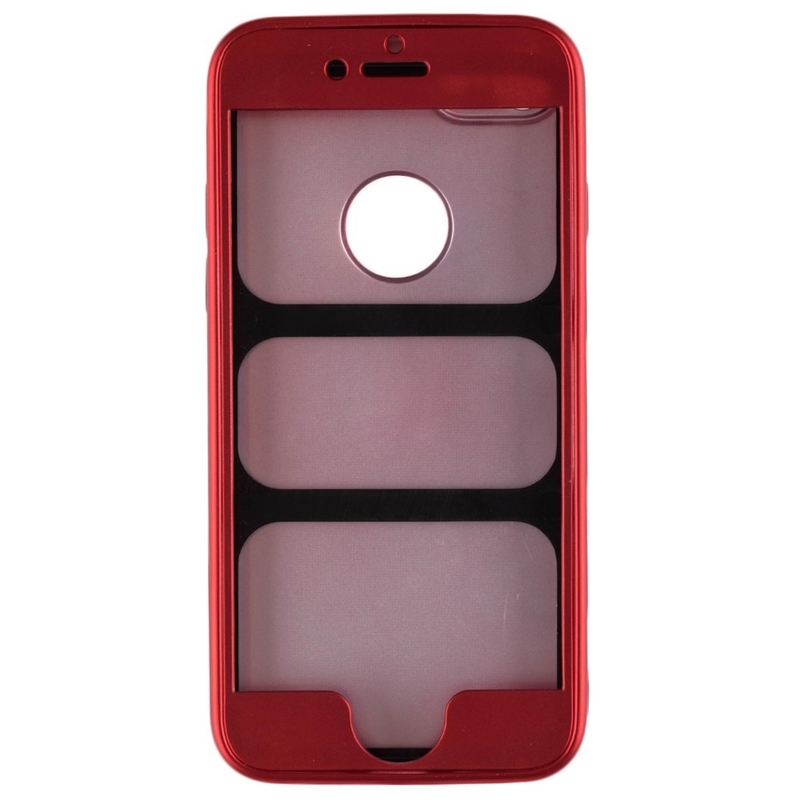 Husa iPhone 6, 6S Smart Case 360 Full Cover Rosu