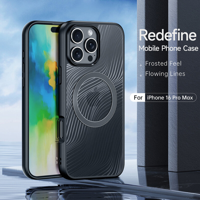 Husa iPhone 16 Pro Max Dux Ducis Aimo MagSafe, negru