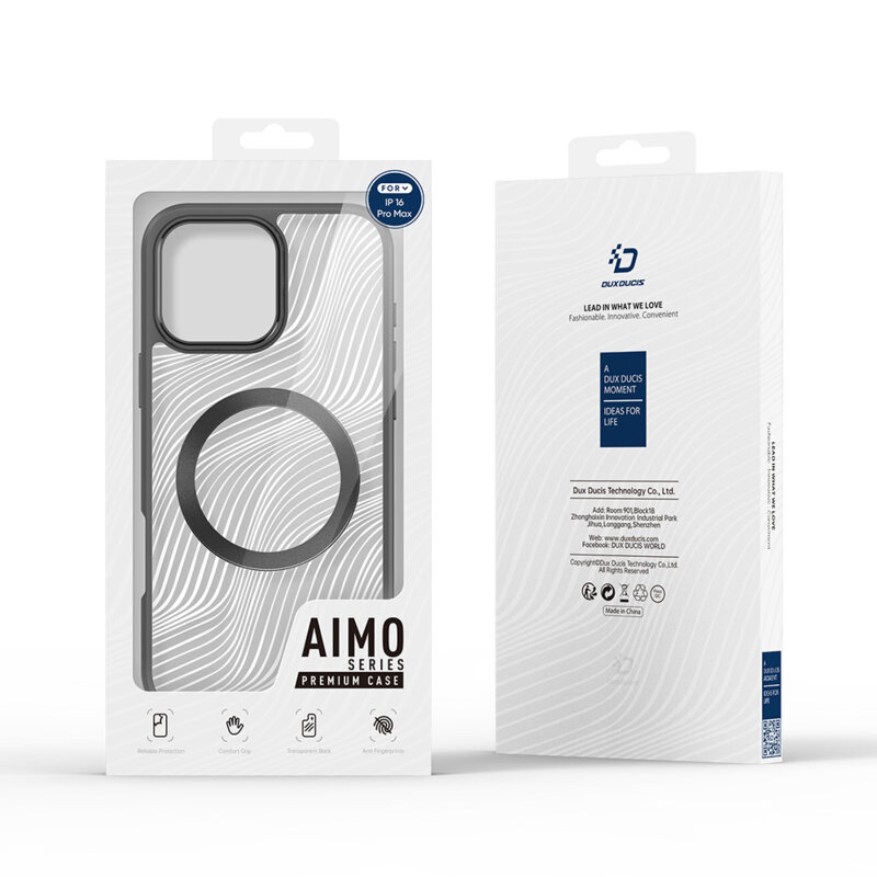Husa iPhone 16 Pro Max Dux Ducis Aimo MagSafe, negru