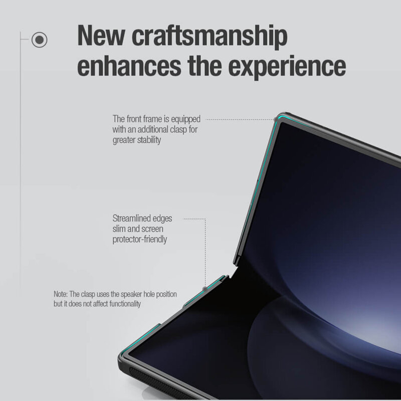 Husa Samsung Galaxy Z Fold6 Nillkin Super Frosted Shield Magnetic, negru