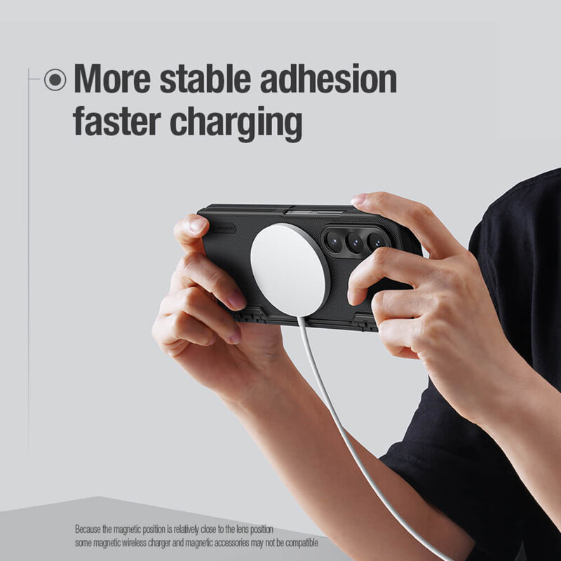 Husa Samsung Galaxy Z Fold6 Nillkin Super Frosted Shield Magnetic, negru