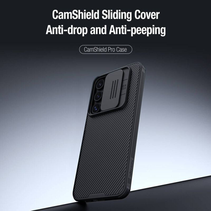 Husa Samsung Galaxy S24 FE Nillkin CamShield Pro, albastru