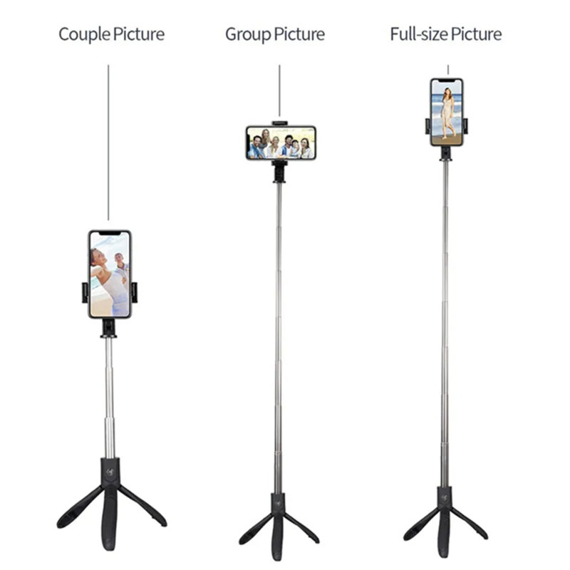 Selfie stick Bluetooth cu telecomanda Techsuit K06, 70cm