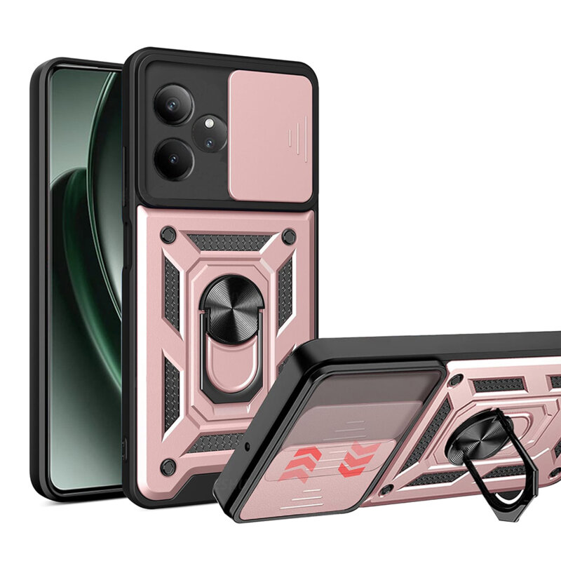 Husa Realme GT 6 protectie camera Techsuit CamShield Series, roz