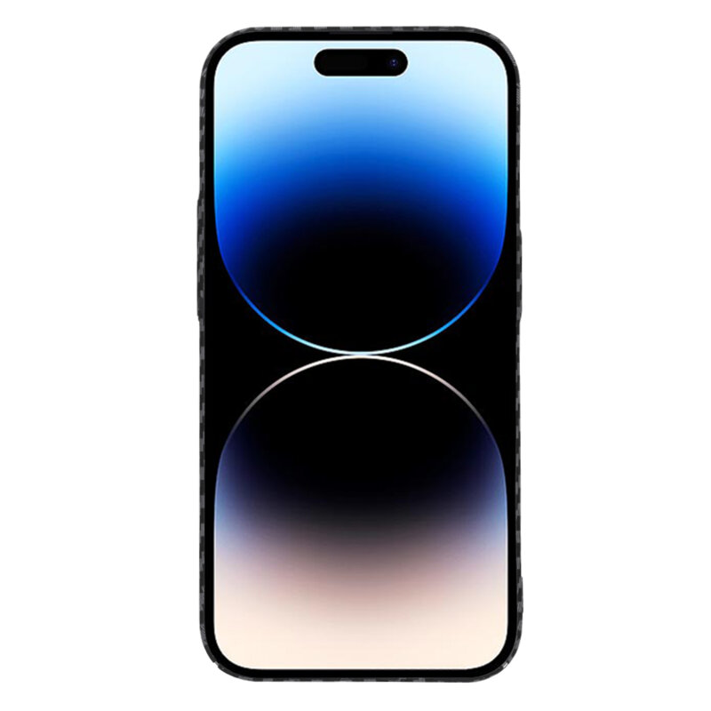 Husa iPhone 14 Pro Techsuit Carbonite FiberShell, negru