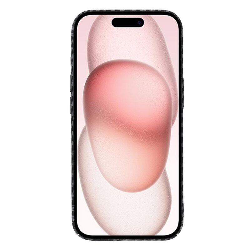 Husa iPhone 15 Techsuit Carbonite FiberShell, negru