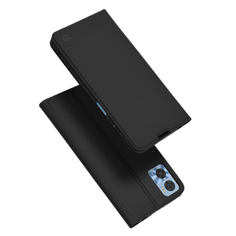 Husa Motorola Moto E22 Techsuit Magskin Book, negru