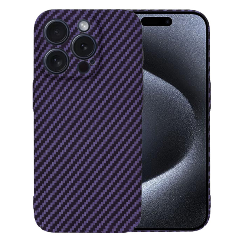 Husa iPhone 15 Pro Techsuit Carbonite FiberShell, mov