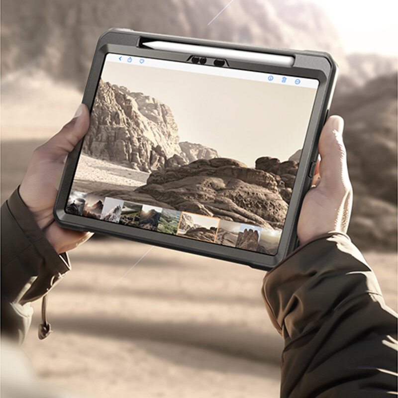 Husa iPad Pro 13 (2024) Supcase Unicorn Beetle Pro, alb